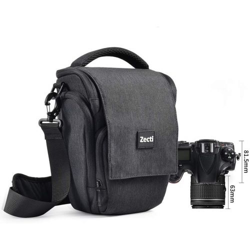  [아마존베스트]Camera Bag - Zecti Sling Bag Style Camera Case Backpack with Modular Inserts & Waterproof Rain Cover - for DSLR & Mirrorless Cameras (Nikon, Canon, Sony)