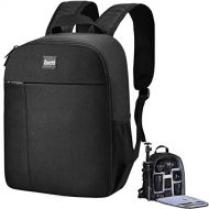 Zecti Camera Backpack, DSLR/SLR Mirrorless Photography Camera Bag with Waterproof, Fits up to 14 Inch Laptop, Camera Case Compatible for Sony Canon Nikon Camera and Lens Tripod Acc