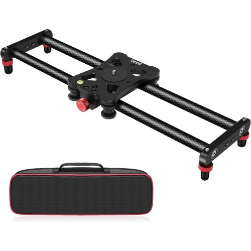  [아마존베스트]Zecti Camera Slider, 16 inches/40 Centimeters Adjustable Carbon Fiber Camera Dolly Track Slider Video Stabilizer Rail for Camera DSLR Video Movie Photography Camcorder Stabili