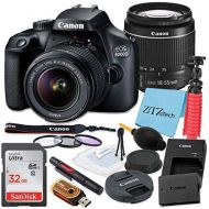 Canon EOS 4000D / Rebel T100 DSLR Camera 18-55mm f/3.5-5.6 Zoom Lens, SanDisk 32GB Memory Card, Tripod, 3 Pieces Filter (UV, CPL, FLD), ZeeTech Accessory Bundle