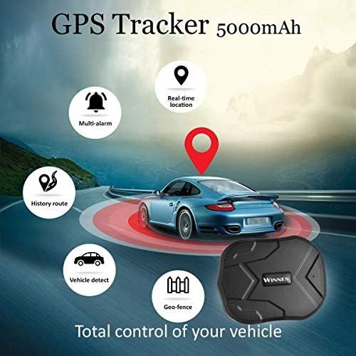  [아마존베스트]Zeerkeer TK905 GPS Tracker, 5000 mAh GPS Tracking for Vehicles, Waterproof, Real-time Car GPS Tracker, Strong Magnetic Tracking Device for Motorcycle, Truck, Theft Warning System