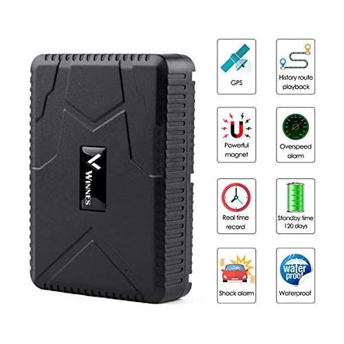  [아마존베스트]Zeerkeer GPS Tracker Real Time Tracking Durable Battery Standby 120 Days Car GPS Tracker Vehicle Tracker TK915 Waterproof Strong Magnet Motorcycle GPS Locator Free Web App