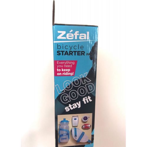  Zefal Bicycle Starter Kit Seat Pack, Front & Rear Light, Water Bottle and Cage, Bell.