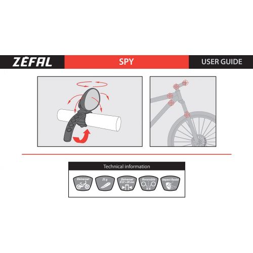  Zefal Spy Bicycle Mirror Black