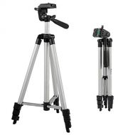 Zeikos 50 Inch Aluminum Camera Tripod, Lightweight with Bubble Level Indicator + Free MiracleFiber Microfiber Cleaning Cloth and Carrying Bag