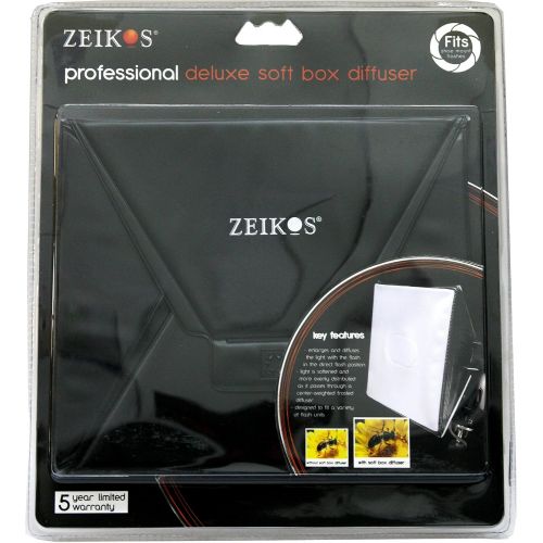  [아마존베스트]Zeikos ZE-LD18 Professional Flash Diffuser Light Softbox 26.9 X 30.5 cm For Canon Canon 430EX II, 580EX II, 600EX-RT, Nikon SB600 SB800 SB900,SB910