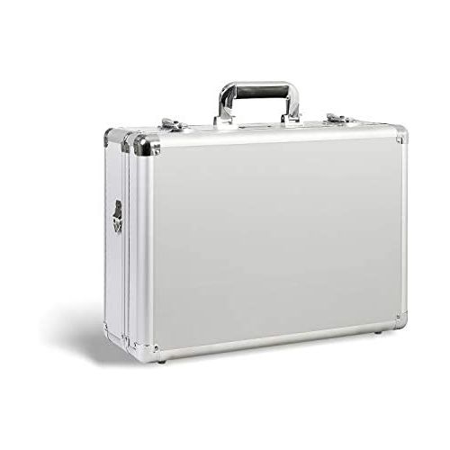  Zeikos ZE-HC36 Deluxe Medium Hard-Shell Protective Storage Case with Black Foam - 18 x 12 x 6.5 Inches Pelican Water & Dust Resistant for Drones, Pistols, Laptops, Cameras, Lenses