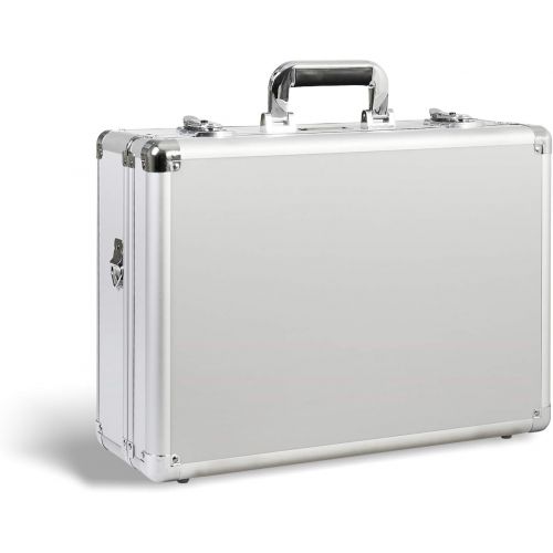  Zeikos ZE-HC36 Deluxe Medium Hard-Shell Protective Storage Case with Black Foam - 18 x 12 x 6.5 Inches Pelican Water & Dust Resistant for Drones, Pistols, Laptops, Cameras, Lenses