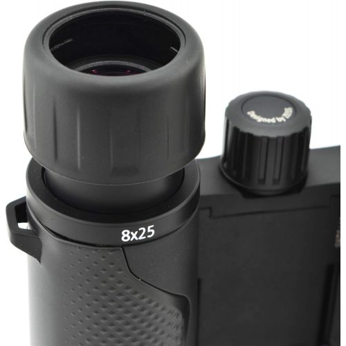  Zeiss 8x25 Terra ED Compact Pocket Binocular Black Bundle with Zeiss Lens Care Kit and Lumtrail Cleaning Cloth