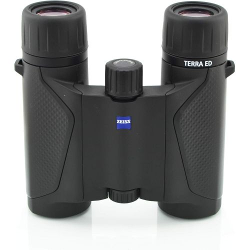  Zeiss 8x25 Terra ED Compact Pocket Binocular Black Bundle with Zeiss Lens Care Kit and Lumtrail Cleaning Cloth