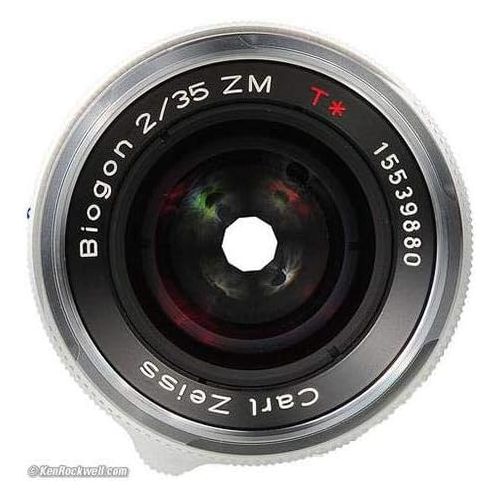  Zeiss 35mm f2 Biogon T* ZM MF Lens for Zeiss Ikon & Leica M Cameras (Silver)