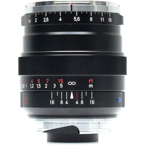  Zeiss 35mm 1.4 Distagon T ZM Lens for Zeiss Ikon and Leica M Mount Rangefinder Cameras - Black