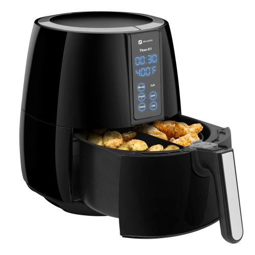  Zelancio Titan X-1 Digital LCD Display Air Fryer with Rapid Air Fry Technology. Ultimate Healthy Multifunctional Cooker - Fry  Bake  Grill  Roast