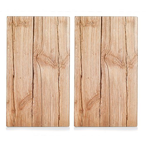  Zeller 26277Wood Stove Covering/Cutting Panel, Brown, 30 x 52 cm, Set of 2