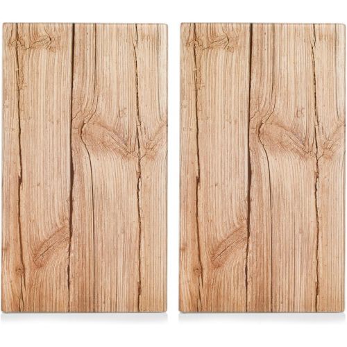  Zeller 26277Wood Stove Covering/Cutting Panel, Brown, 30 x 52 cm, Set of 2