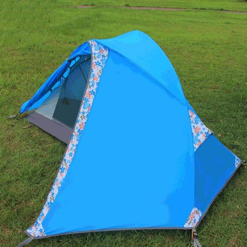  Zelt LCSHAN Im Freien einzelnes doppelter Aufstand-Regen und winddichtes Licht bewegliches Geschwindigkeits-offenes professionelles Camping (Color : Blue)