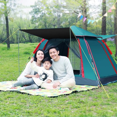  Zelt LCSHAN 5~8 Personen automatisches Freien Sonnenschutz UV regendichte Familie Wild Camping (Farbe : Green, groesse : 5~8 People)