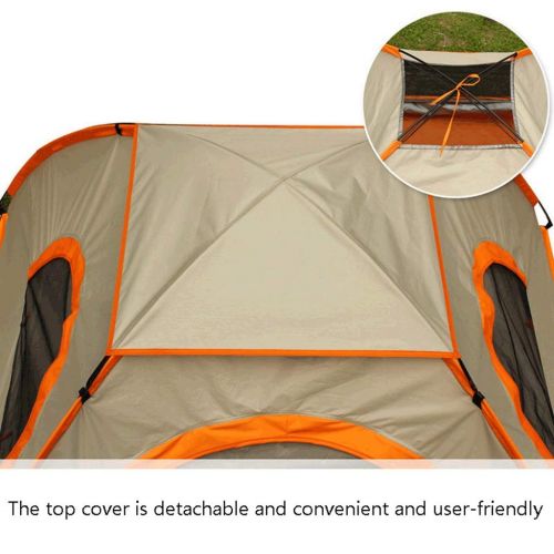  Zelt LCSHAN Verdicktes regendichtes Automatische Outdoor 3-4 Personen Indoor Camping (Farbe : Green)