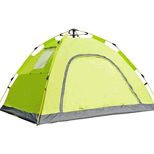  Zelt LCSHAN Camping Automatik 3-4 Personen Starker Regen und UV-Schutz Zuhause (Color : Green, Size : 4 People)