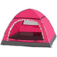 Zelt LCSHAN 3-4 Personen Automatisches Outdoor-Familien-Regenschutz Strand Wild Camping (Farbe : Pink, groesse : 2~3 People)