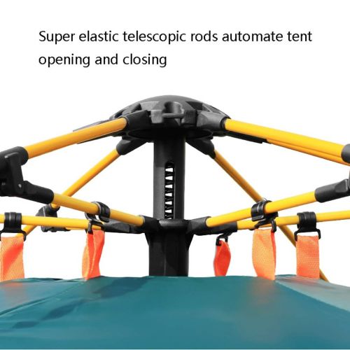  Zelt LCSHAN Im Freien automatisches 3-5 Personen, die regendicht verdickte sechseckige Doppelschicht kampieren (Farbe : Blau)