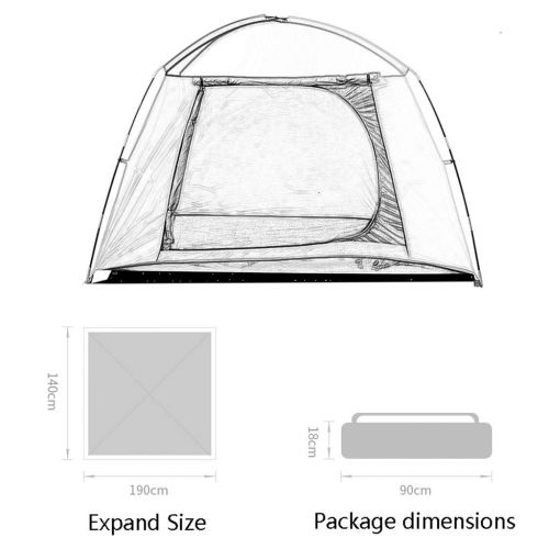  Zelt LCSHAN Outdoor Automatik 3-4 Personen Campinghaus Anti-Sturm Verdickung UV-Schutz (Color : Blue)