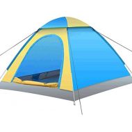 Zelt LCSHAN Outdoor 3-4 Personen Vollautomatisch Camping Doppeltuer Single Layer Rainproof Geschwindigkeit Geoeffnet (Farbe : Blau)