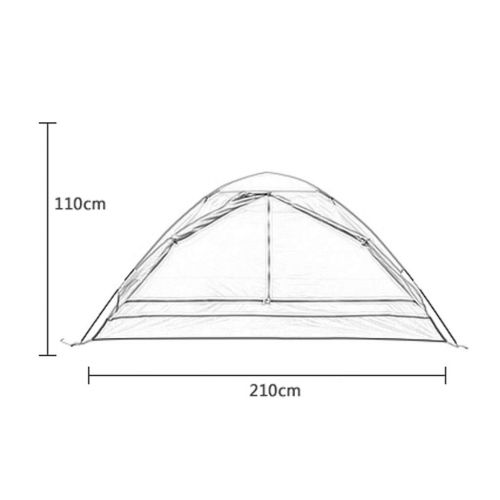  Zelt LCSHAN Outdoor 2-3 Personen Campinghaus Anti-Sturm Verdickung UV-Schutz