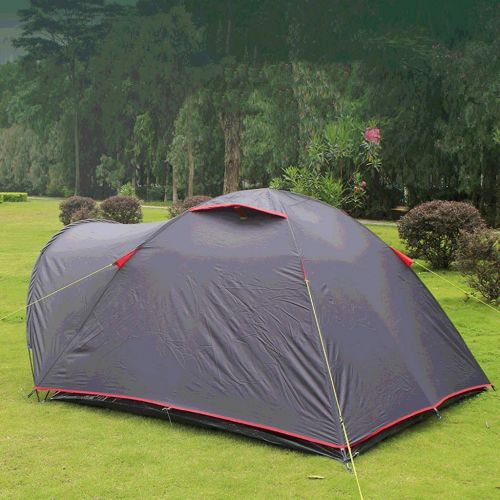  Zelt LCSHAN 3~4 Personen Doppelzelt Outdoor Reise Bergsteigen Strandausruestung