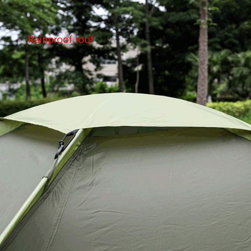  Zelt LCSHAN Doppelschichtzelt 3~4 Personen Outdoor Family Travel Wild Thick Rainproof