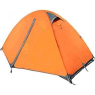 Zelt LCSHAN Outdoor Automatic 2 Personen Campinghaus Anti-Sturm Verdickung UV-Schutz (Color : Orange)