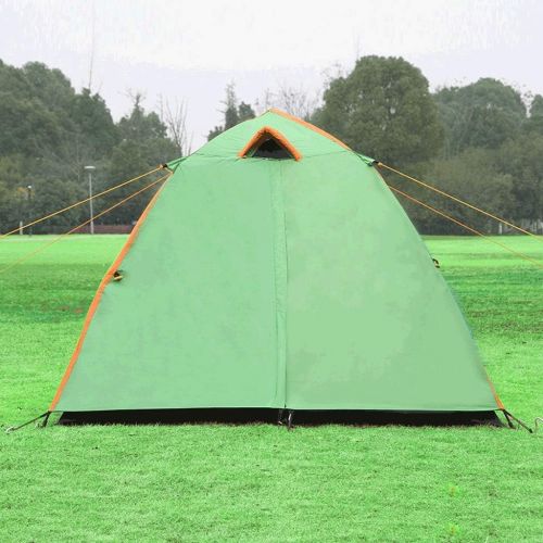  Zelt LCSHAN Feldzelt 2 Personen Vollautomatisch Double Family Camping Regen- und UV-Schutz (Farbe : Gruen)