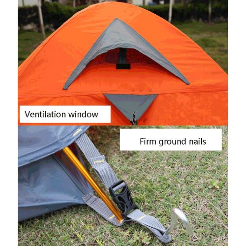  Zelt LCSHAN Outdoor Camping Verdickung 2-3 Personen Indoor Regen und Wind (Farbe : Gruen)