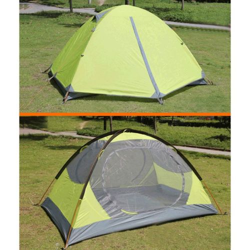  Zelt LCSHAN Outdoor Camping Verdickung 2-3 Personen Indoor Regen und Wind (Farbe : Gruen)