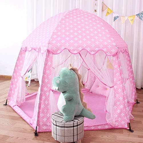  Zelt LCSHAN Kinderzelt Indoor Home Hexagonal Toy House Automatische Faltung (Color : Pink)