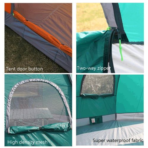  Zelt LCSHAN Anis Strandzelt Outdoor 5-6 Personen Camping Regen- und Winddicht Grosse Flaeche (Farbe : Orange)