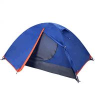 Zelt LCSHAN Mehrpersonen-Doppelzelt Camping Picknick Breathable Double Waterproof Rainproof Beach (Color : Blue)