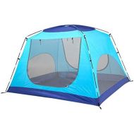Zelt LCSHAN Outdoor Camping Verdickung Anti-Sturm Regen UV 4-6 Personen Home Reise Multiplayer (Color : Blue, Size : Single Door)