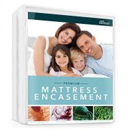 Zen Bamboo Mattress Encasement - Best Lab Tested Premium Waterproof, Hypoallergenic, Cool and Breathable Rayon Derived from Bamboo Mattress Encasement and Cover - King