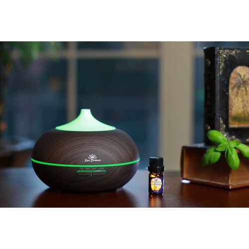  Zen Breeze Essential Oil Diffuser Dark Wood - Aromatherapy Diffuser - Birthday Gift Edition