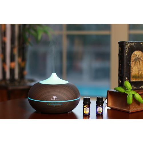  Zen Breeze Essential Oil Diffuser Dark Wood - Aromatherapy Diffuser - Birthday Gift Edition