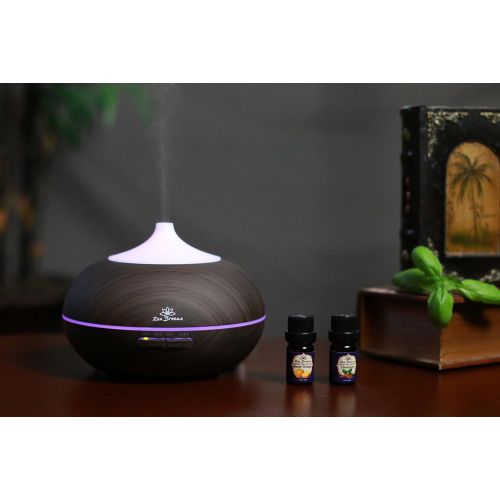  Zen Breeze Essential Oil Diffuser Dark Wood - Aromatherapy Diffuser - Birthday Gift Edition