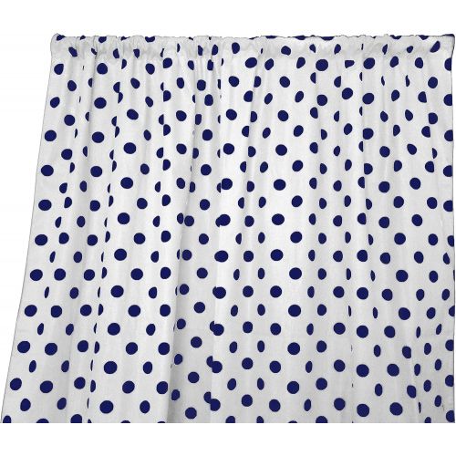  Zen Creative Designs Premium Cotton Polka Dot Curtain PanelHome Window DecorWindow TreatmentsDots  Spots (96 Inch x 58 Inch, White Black)