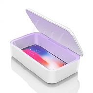 UV Light Sanitizer Box, ZenLyfe Portable UV Disinfection Box Cell Phone Cleaner with 10W QI Wireless Charger for Smartphone iPhone