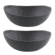 Zen Table Japan Minoruba 7.7 Japanese Oval Bowls Made in Japan Set of 2 - Black