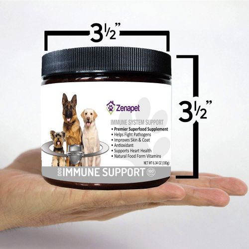  Zenapet Dog Immune Support-Immune Booster for Dogs-Safeguard Your Dogs Immune System-Premier Superfood Supplement for Your Pet-Natural Vitamins for Dogs in Food Form with Antioxida