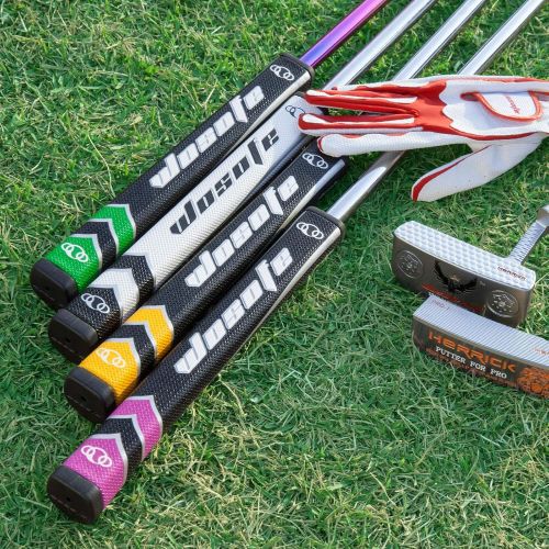  Zenesty Golf Putter Grips Midsize for Men 45g 2.0 Fit Most Iron Club Pistol Shape Lightweight Tacky Surface Delicate Pattern Soft Polyurethane Material Comfortable Feel 6 Colors fo