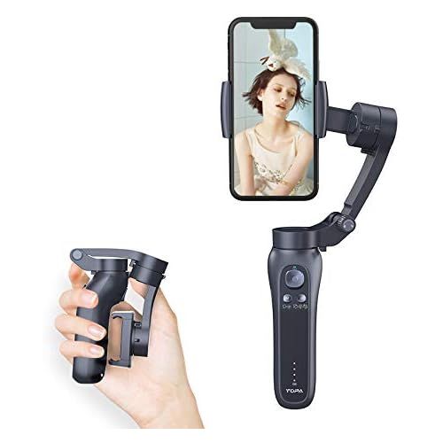  Zenith 3-Axis Gimbal Stabilizer for iPhone 12 11 PRO MAX X XR XS Smartphone Vlog Youtuber Live Video Recording and Streaming with Sport Inception Mode Face Object Tracking Motion Time-Lap