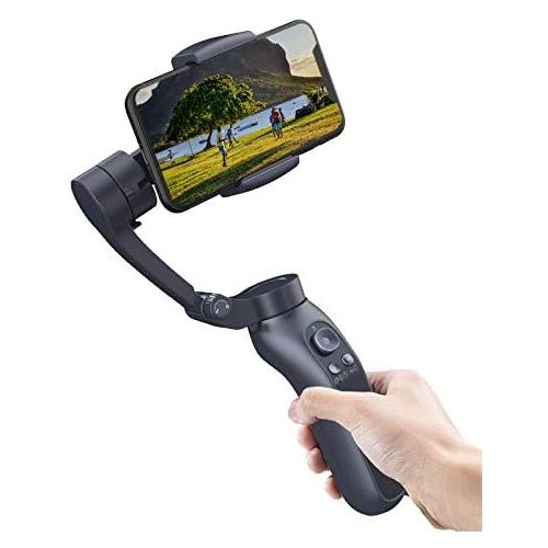  Zenith 3-Axis Gimbal Stabilizer for iPhone 12 11 PRO MAX X XR XS Smartphone Vlog Youtuber Live Video Recording and Streaming with Sport Inception Mode Face Object Tracking Motion Time-Lap