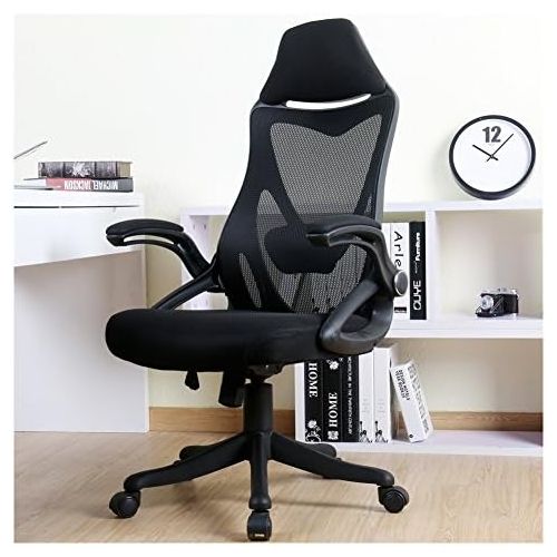  Zenith BERLMAN Ergonomic High Back with Adjustable Armrest Lumbar Support Headrest Swivel Task Desk Chair Computer Chair Guest Chairs Reception Chairs (Black)